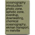 Oceanography Introduction: Photic Zone, Aphotic Zone, Sverdrup, Downwelling, Chemical Oceanography, Ekman Transport, Rv Melville