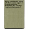 Warum Erschwert Ein Starker Offentlicher Sektor Sogar Bei Unabhangigkeit Der Zentralbank Das Erreichen Niedriger Inflationsraten? door Martin Weber