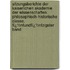 Sitzungsberichte Der Kaiserlichen Akademie Der Wissenschaften. Philosophisch-Historische Classe, Fï¿½Nfundfï¿½Nfzigster Band