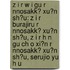 Z I R W I Gu R Nnosakk? Xu?N Sh?U: Z I R Burajiru R Nnosakk? Xu?N Sh?U, Z I R H N Gu Ch O Xi?N R Nnosakk? Xu?N Sh?U, Serujio Yu H U