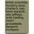 British Scientists: Humphry Davy, Charles K. Kao, Kevin Warwick, Alec Jeffreys, Anita Harding, Robert Grosseteste, Benjamin Thompson
