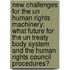 New Challenges For The Un Human Rights Machinery: What Future For The Un Treaty Body System And The Human Rights Council Procedures?