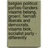 Belgian Political Parties-Flanders: Vlaams Belang, Groen!, Flemish Liberals And Democrats, Vlaams Blok, Socialist Party - Differently