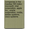Companies in the Nasdaq-100 Index: Microsoft, Intel Corporation, Apple Inc., Oracle Corporation, Nvidia, Adobe Systems, Cisco Systems door Books Llc