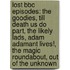Lost Bbc Episodes: The Goodies, Till Death Us Do Part, The Likely Lads, Adam Adamant Lives!, The Magic Roundabout, Out Of The Unknown