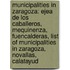 Municipalities In Zaragoza: Ejea De Los Caballeros, Mequinenza, Fuencalderas, List Of Municipalities In Zaragoza, Novallas, Calatayud