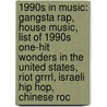 1990S In Music: Gangsta Rap, House Music, List Of 1990S One-Hit Wonders In The United States, Riot Grrrl, Israeli Hip Hop, Chinese Roc by Books Llc