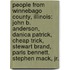 People From Winnebago County, Illinois: John B. Anderson, Danica Patrick, Cheap Trick, Stewart Brand, Paris Bennett, Stephen Mack, Jr.