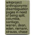 Wikiproject Anthroponymy: Disambiguation Pages In Need Of Being Split, Columbia, Santiago, Warren, Dean, Eden, Riemann, Strauss, Chase