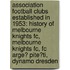 Association Football Clubs Established In 1953: History Of Melbourne Knights Fc, Melbourne Knights Fc, Fc Arge? Pite?Ti, Dynamo Dresden
