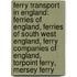 Ferry Transport In England: Ferries Of England, Ferries Of South West England, Ferry Companies Of England, Torpoint Ferry, Mersey Ferry