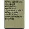 Former Settlements In England: Vindolanda, Verulamium, Chysauster Ancient Village, Maiden Castle, Dorset, Calleva Atrebatum, Birchinlee door Books Llc