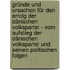 Gründe und Ursachen für den Erfolg der Dänischen Volkspartei - Vom Aufstieg der Dänischen Volkspartei und seinen politischen Folgen