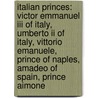 Italian Princes: Victor Emmanuel Iii Of Italy, Umberto Ii Of Italy, Vittorio Emanuele, Prince Of Naples, Amadeo Of Spain, Prince Aimone by Books Llc