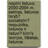 Nepilni Lietuva: 2000-2004 M. Seimas, Lietuvos Taryb? Socialistin? Respublika, Lietuvos Ir Lietuvi? Kilm's Teorijos, Litbelas, Lietuvos