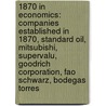 1870 In Economics: Companies Established In 1870, Standard Oil, Mitsubishi, Supervalu, Goodrich Corporation, Fao Schwarz, Bodegas Torres by Books Llc