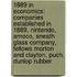 1889 In Economics: Companies Established In 1889, Nintendo, Amoco, Sneath Glass Company, Fellows Morton And Clayton, Puch, Dunlop Rubber