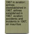 1967 In Aviation: Airlines Disestablished In 1967, Airlines Established In 1967, Aviation Accidents And Incidents In 1967, Air Mauritius