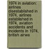1974 In Aviation: Airlines Disestablished In 1974, Airlines Established In 1974, Aviation Accidents And Incidents In 1974, British Airwa