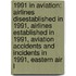 1991 In Aviation: Airlines Disestablished In 1991, Airlines Established In 1991, Aviation Accidents And Incidents In 1991, Eastern Air L