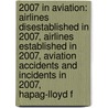 2007 In Aviation: Airlines Disestablished In 2007, Airlines Established In 2007, Aviation Accidents And Incidents In 2007, Hapag-Lloyd F door Books Llc
