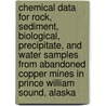 Chemical Data for Rock, Sediment, Biological, Precipitate, and Water Samples from Abandoned Copper Mines in Prince William Sound, Alaska door United States Government