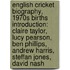 English Cricket Biography, 1970S Births Introduction: Claire Taylor, Lucy Pearson, Ben Phillips, Andrew Harris, Steffan Jones, David Nash