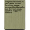 Exegetische Arbeit Zum Geist Gottes Im Alten Testament Anhand Ausgewahlter Bibelstellen Aus Dem Buch Jesaja, Ezechiel, Haggai Und Nehemia door Andre Zysk