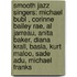 Smooth Jazz Singers: Michael Bubl , Corinne Bailey Rae, Al Jarreau, Anita Baker, Diana Krall, Basia, Kurt Maloo, Sade Adu, Michael Franks