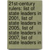 21St-Century Rulers: List Of State Leaders In 2001, List Of State Leaders In 2005, List Of State Leaders In 2007, List Of State Leaders In door Books Llc