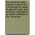 The American State Reports (Volume 21); Containing The Cases Of General Value And Authority Subsequent To Those Contained In The "American