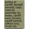 Politics Of Cardiff: Llandaff, Senedd, Radyr, National Assembly For Wales, Cardiff West, Lisvane, Cardiff Central, Clifford Cory, Rhodri Mo by Books Llc