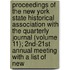 Proceedings Of The New York State Historical Association With The Quarterly Journal (Volume 11); 2Nd-21St Annual Meeting With A List Of New