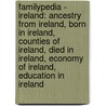 Familypedia - Ireland: Ancestry From Ireland, Born In Ireland, Counties Of Ireland, Died In Ireland, Economy Of Ireland, Education In Ireland by Source Wikia