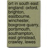 Ort In South East England: Oxford, Brighton, Eastbourne, Winchester, Boxgrove Quarry, Portsmouth, Southampton, East Grinstead, Crawley, Lewes door Quelle Wikipedia