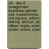 24 - Day 8 Antagonists: Kamistan Splinter Cell, Masterminds, Red Square, Adrion Bishop, Ahman, Ali, Allison Taylor, Amiri, Andre, Anton, Charl door Source Wikia