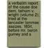 A Verbatim Report of the Cause Doe Dem. Tatham V. Wright (Volume 2); Tried at the Lancaster Lammas Assizes, 1834, Before Mr. Baron Gurney and a