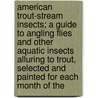 American Trout-Stream Insects; A Guide To Angling Flies And Other Aquatic Insects Alluring To Trout, Selected And Painted For Each Month Of The door Louis Rhead