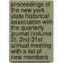Proceedings Of The New York State Historical Association With The Quarterly Journal (Volume 2); 2Nd-21St Annual Meeting With A List Of New Members