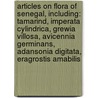 Articles On Flora Of Senegal, Including: Tamarind, Imperata Cylindrica, Grewia Villosa, Avicennia Germinans, Adansonia Digitata, Eragrostis Amabilis door Hephaestus Books