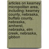 Articles On Kearney Micropolitan Area, Including: Kearney County, Nebraska, Buffalo County, Nebraska, Amherst, Nebraska, Elm Creek, Nebraska, Gibbon door Hephaestus Books