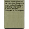 Articles On Recipients Of The Distinguished Service Cross (United Kingdom), Including: Peter Scott, R. D. Oliver, Douglas Fairbanks, Jr., Christopher door Hephaestus Books