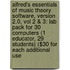 Alfred's Essentials of Music Theory Software, Version 2.0, Vol 2 & 3: Lab Pack for 30 Computers (1 Educator, 29 Students) ($30 for Each Additional Use