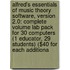 Alfred's Essentials of Music Theory Software, Version 2.0: Complete Volume Lab Pack for 30 Computers (1 Educator, 29 Students) ($40 for Each Additiona