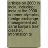 Articles On 2000 In India, Including: India At The 2000 Summer Olympics, Foreign Exchange Management Act, Sarai Banjara Train Disaster, Information Te door Hephaestus Books