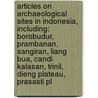 Articles On Archaeological Sites In Indonesia, Including: Borobudur, Prambanan, Sangiran, Liang Bua, Candi Kalasan, Trinil, Dieng Plateau, Prasasti Pl door Hephaestus Books