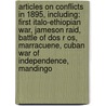 Articles On Conflicts In 1895, Including: First Italo-Ethiopian War, Jameson Raid, Battle Of Dos R Os, Marracuene, Cuban War Of Independence, Mandingo door Hephaestus Books