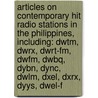 Articles On Contemporary Hit Radio Stations In The Philippines, Including: Dwtm, Dwrx, Dwrt-Fm, Dwfm, Dwbq, Dybn, Dync, Dwlm, Dxel, Dxrx, Dyys, Dwel-F door Hephaestus Books