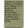 Articles On Crime In Indiana, Including: John Dillinger, D. C. Stephenson, Gertrude Baniszewski, James Cameron (Activist), Reno Gang, Al Brady, Indian door Hephaestus Books