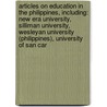 Articles On Education In The Philippines, Including: New Era University, Silliman University, Wesleyan University (Philippines), University Of San Car door Hephaestus Books